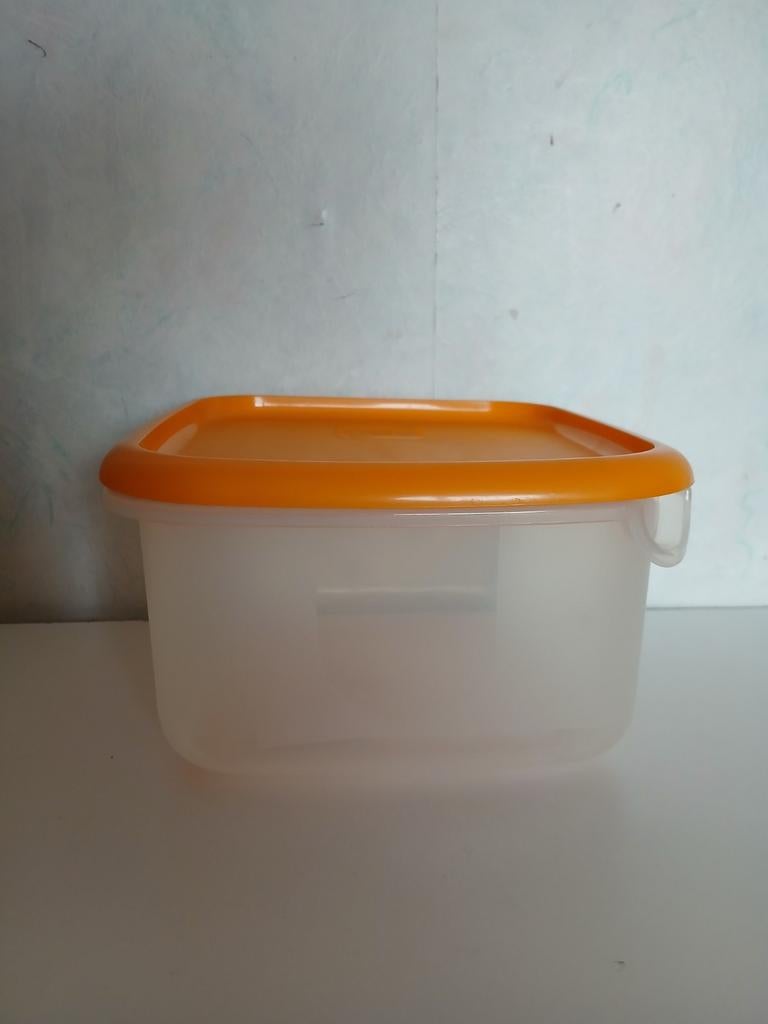Curver opbergbak met oranje deksel nieuw!, Ophalen of Verzenden, Nieuw