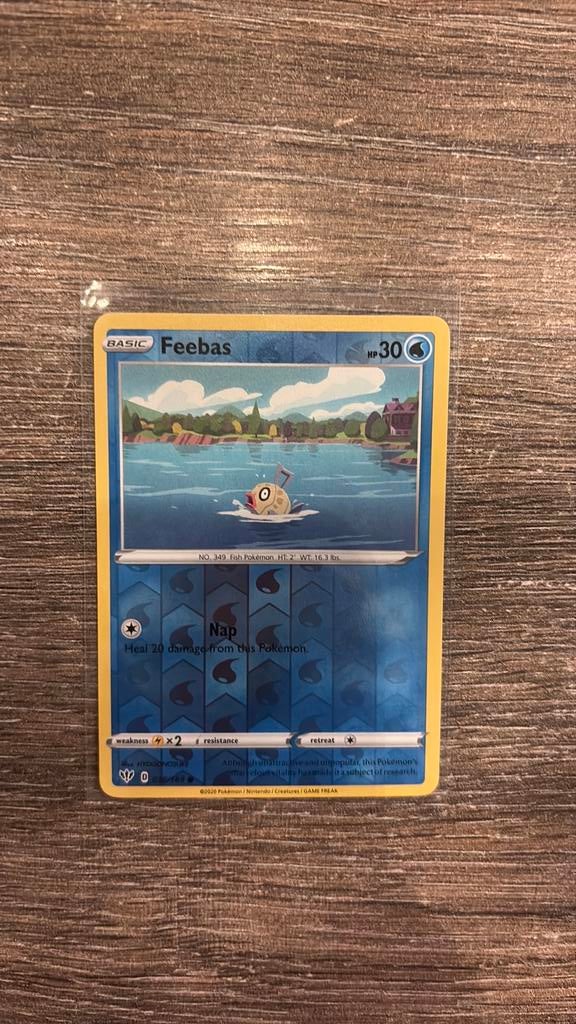DAA Feebas 038/189 Reverse holo, Hobby en Vrije tijd, Verzamelkaartspellen | Pokémon, Ophalen of Verzenden, Zo goed als nieuw