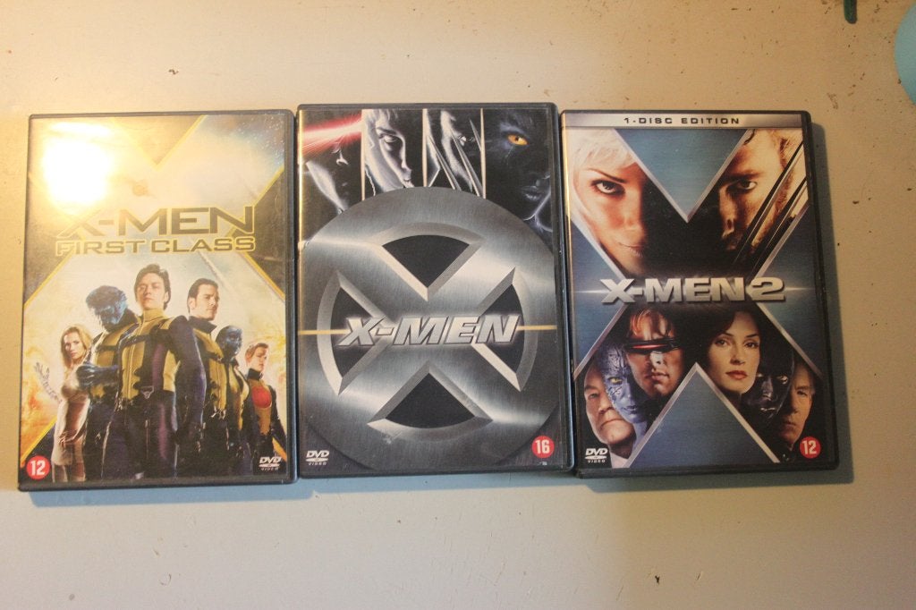 601w - 3 dvds - x-men first class / x-men / x-men 2, Alle leeftijden, Ophalen of Verzenden, Gebruikt