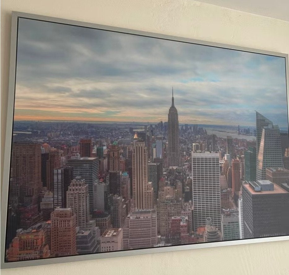 Ikea vilshult foto Manhatten skyline New York, Ophalen, Foto, Fotografie, Met ophangsysteem