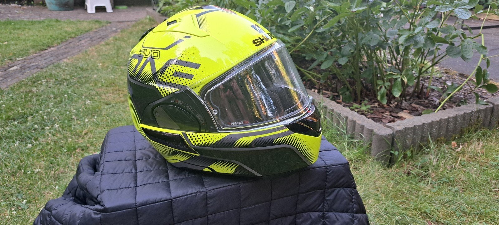 Shark Evo-one flip-back helm maat M - Gebruikt, Motoren, M, Systeemhelm, Shark, Kinderen