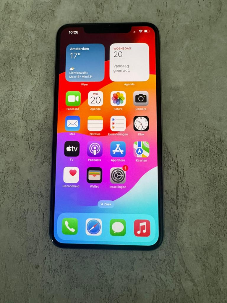 Te koop Iphone 11pro max 64 GB, Ophalen of Verzenden, Zo goed als nieuw, Apple, Wit