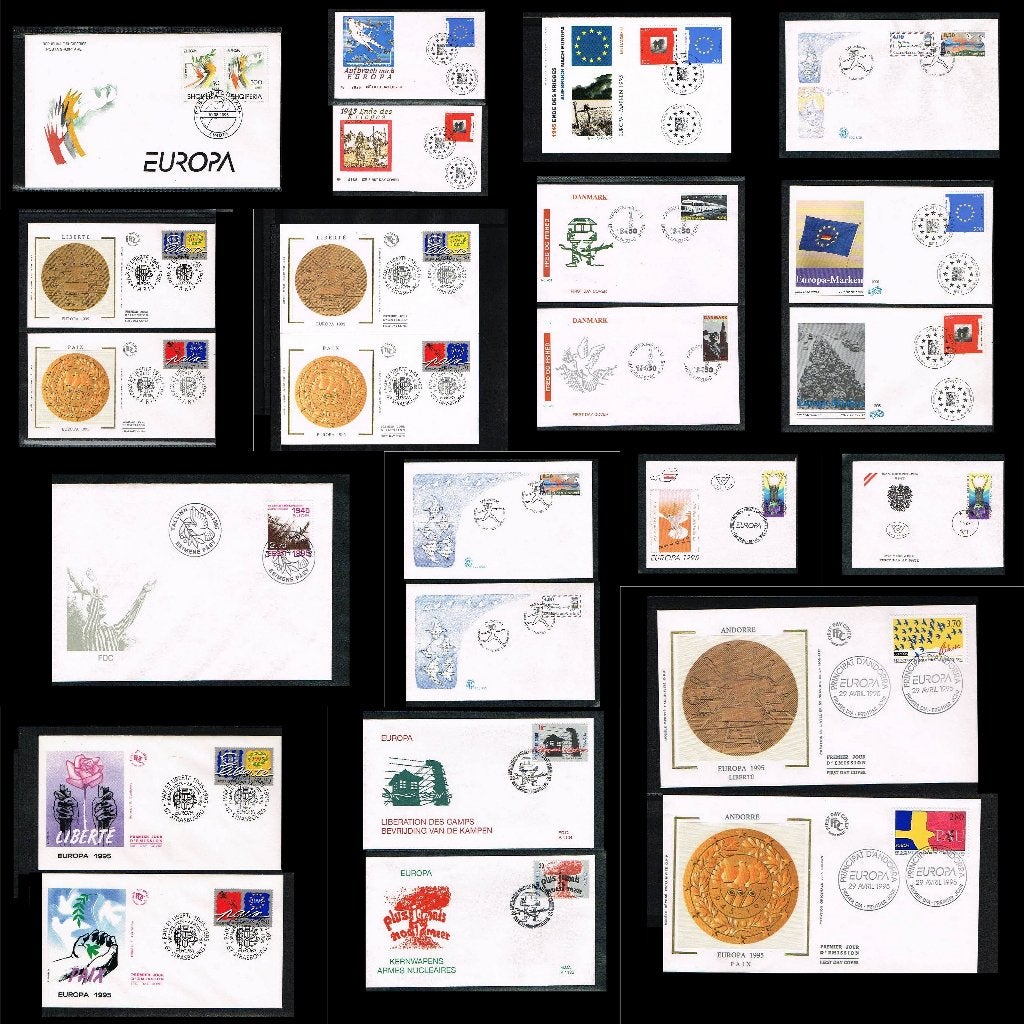 57x FDC's Europa CEPT 1995 [C95], Postzegels en Munten, Ophalen of Verzenden, Europa
