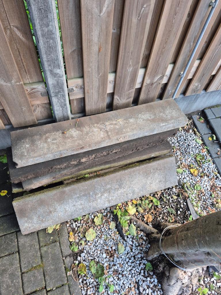 Trottoirbanden opsluitbanden 100x 6x 20 5 stuks, Ophalen of Verzenden, Beton, Minder dan 5 m², Overige typen