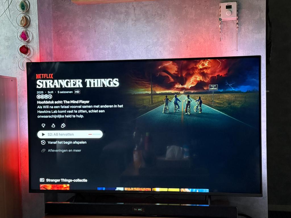 Philips TV met Ambilight, 55” 4K, Audio, Tv en Foto, Televisies, Ophalen, Philips, 50 Hz, Zo goed als nieuw