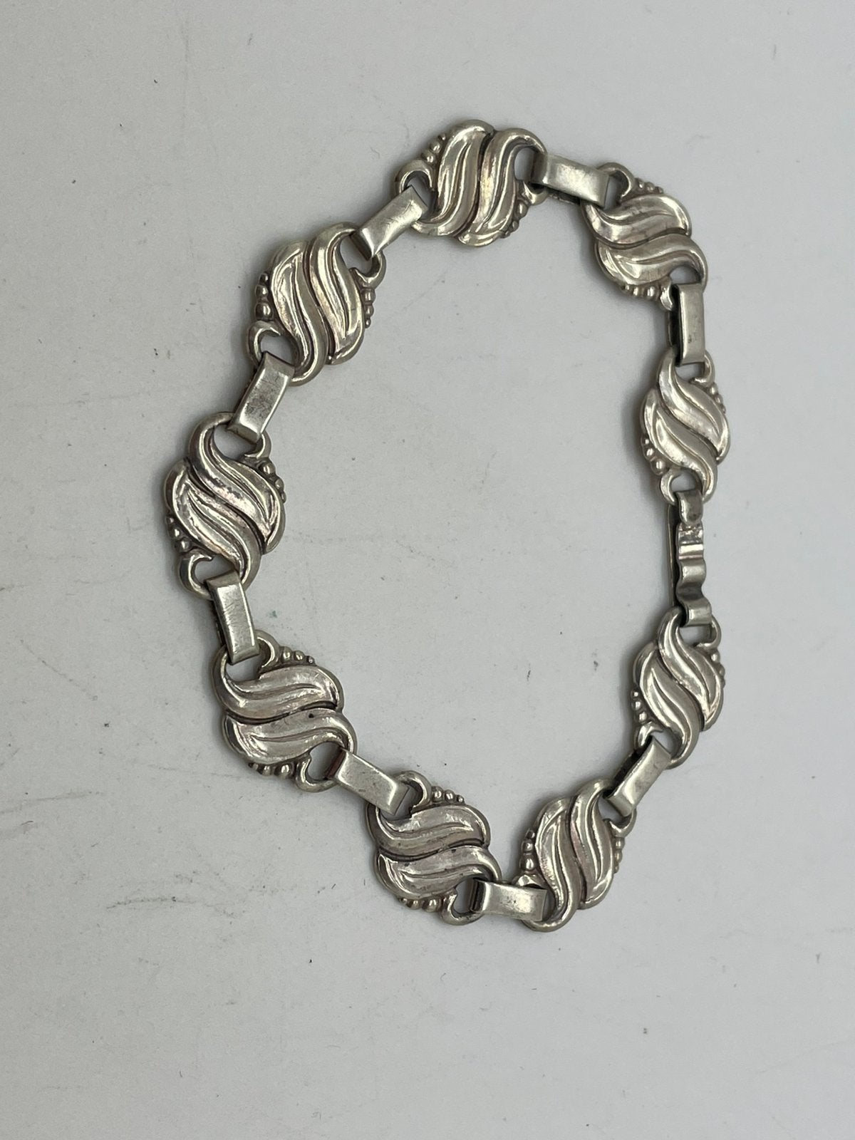 G86 Prachtige 800 zilveren schildjes armband, Ophalen of Verzenden, Zilver, Armband