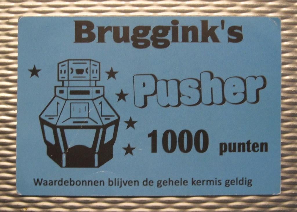 KERMIS PUSHER PUNTEN, Verzamelen, Automaten | Gokkasten en Fruitautomaten, Overige munten, Verzenden, Gebruikt