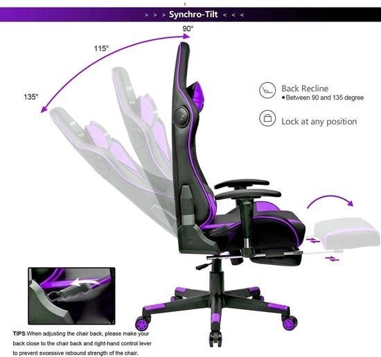 Gamingstoel – Gamestoel – Bureaustoel – Racing Chair, Corvance B.V., Verzenden, Nieuw, Corvancebol@gmail.com