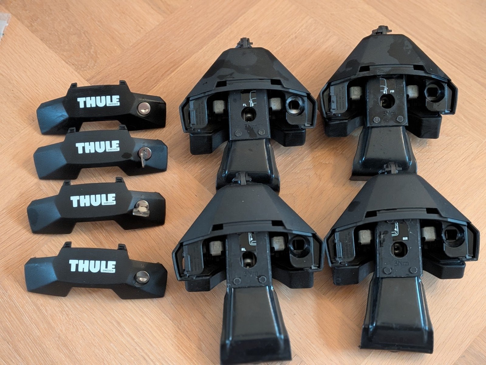 Thule Evo Clamp 7105 + kitset 5201 (Ford Focus Mk IV 2019+), Ophalen, Gebruikt