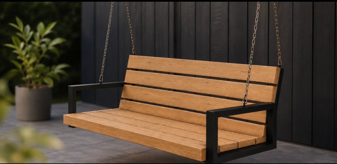 Luxe houten schommelbank/schommel - diverse maten leverbaar, Ophalen, Nieuw, Schommel