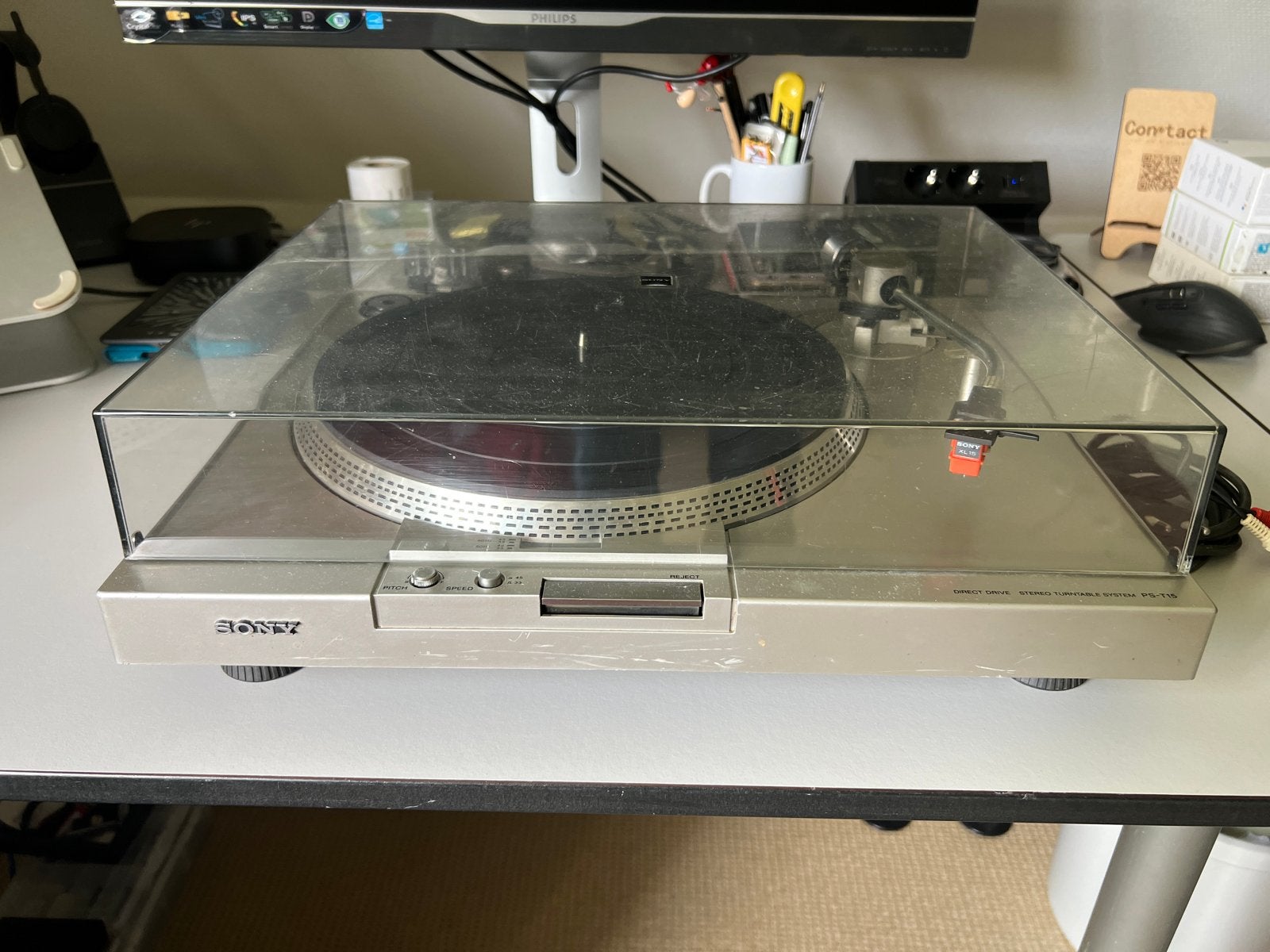 Sony PS-T15 Direct Drive Stereo Platenspeler, Ophalen of Verzenden, Zo goed als nieuw