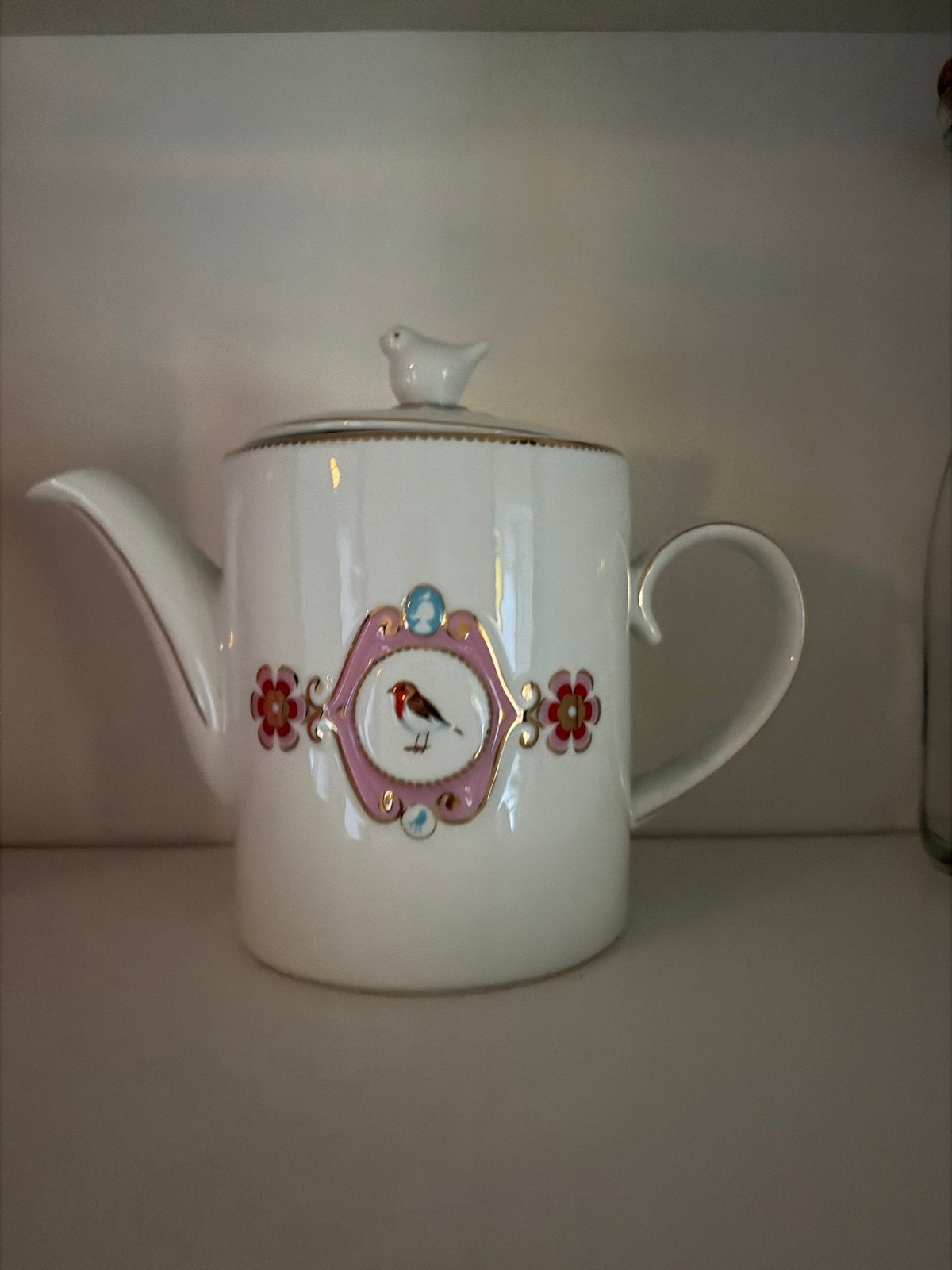Pip Studio Theepot met vogel en bloemmotief, Ophalen, Pip Studio, Zo goed als nieuw, Theepot