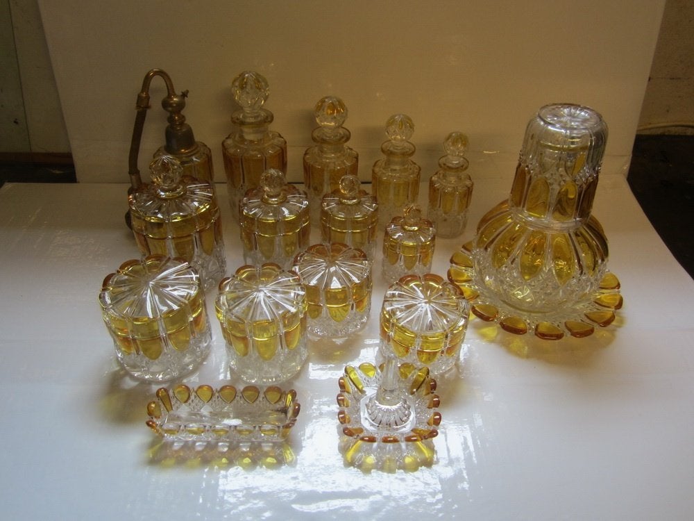 Unieke antieke set Val St Lambert 18 stuks!!, Ophalen of Verzenden
