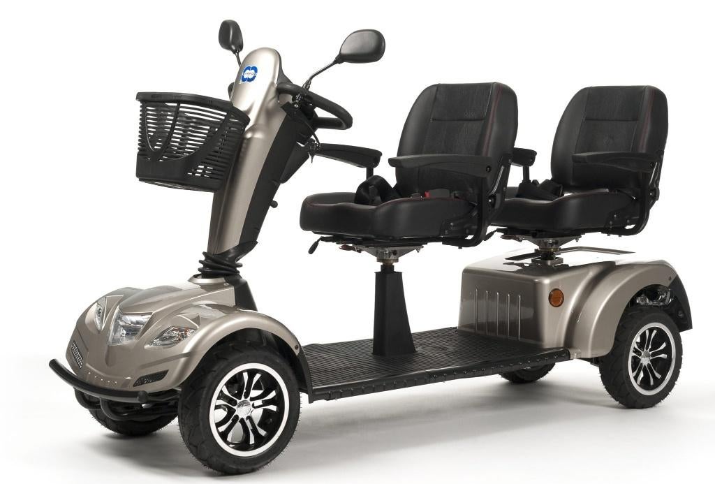 Duo Scootmobiel Carpo Limo, Ophalen, Zo goed als nieuw, 16 km/u of meer, 46 km of meer