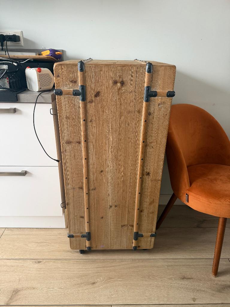 Dutchbone Lico Wijnkast, Huis en Inrichting, Ophalen, 15 tot 25 flessen, Zo goed als nieuw, 75 cm of meer