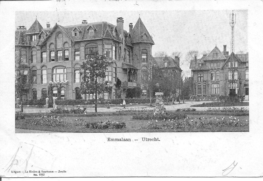 Ansichtkaart Emmalaan Utrecht - 1902., Ophalen of Verzenden, Voor 1920, Gelopen, Utrecht