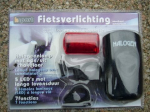 Fietslampjes op batterij halogeen Nieuwe afneembaar., Ophalen of Verzenden, Nieuw, Batterij, Verlichtingsset