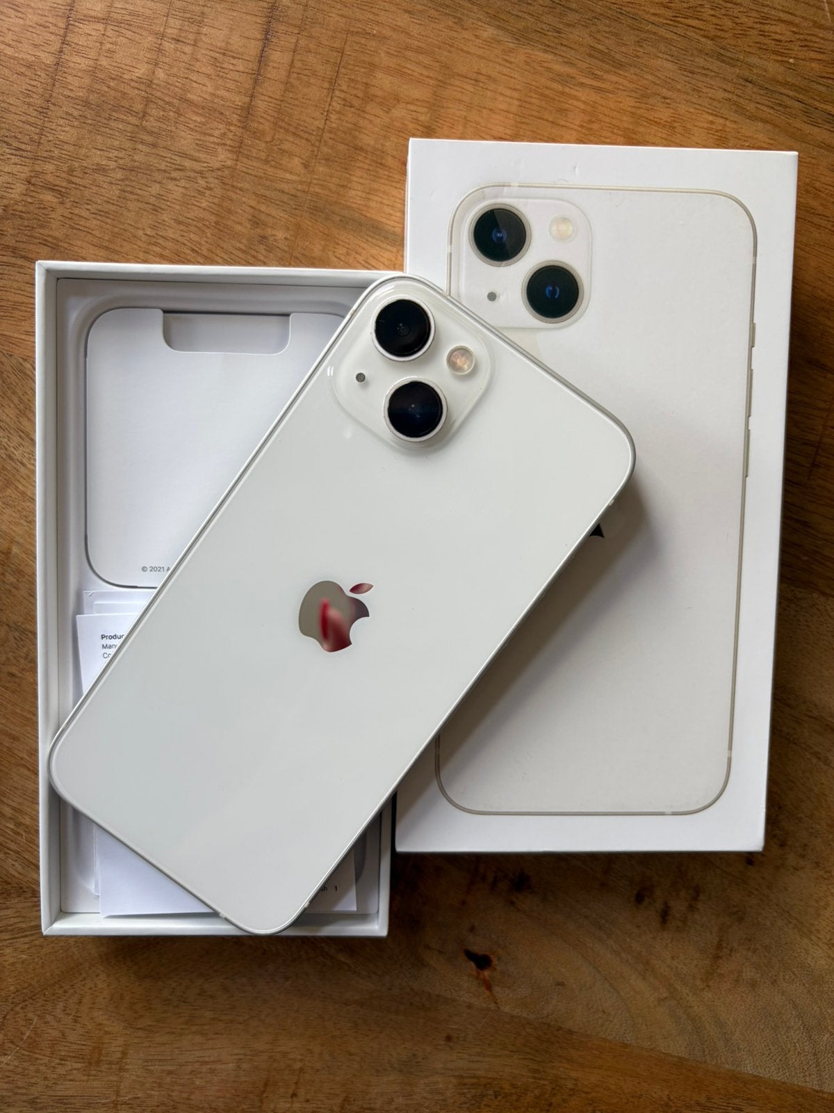 Apple iPhone 13 - 128 GB - White, Ophalen, 128 GB, Wit, 77 %