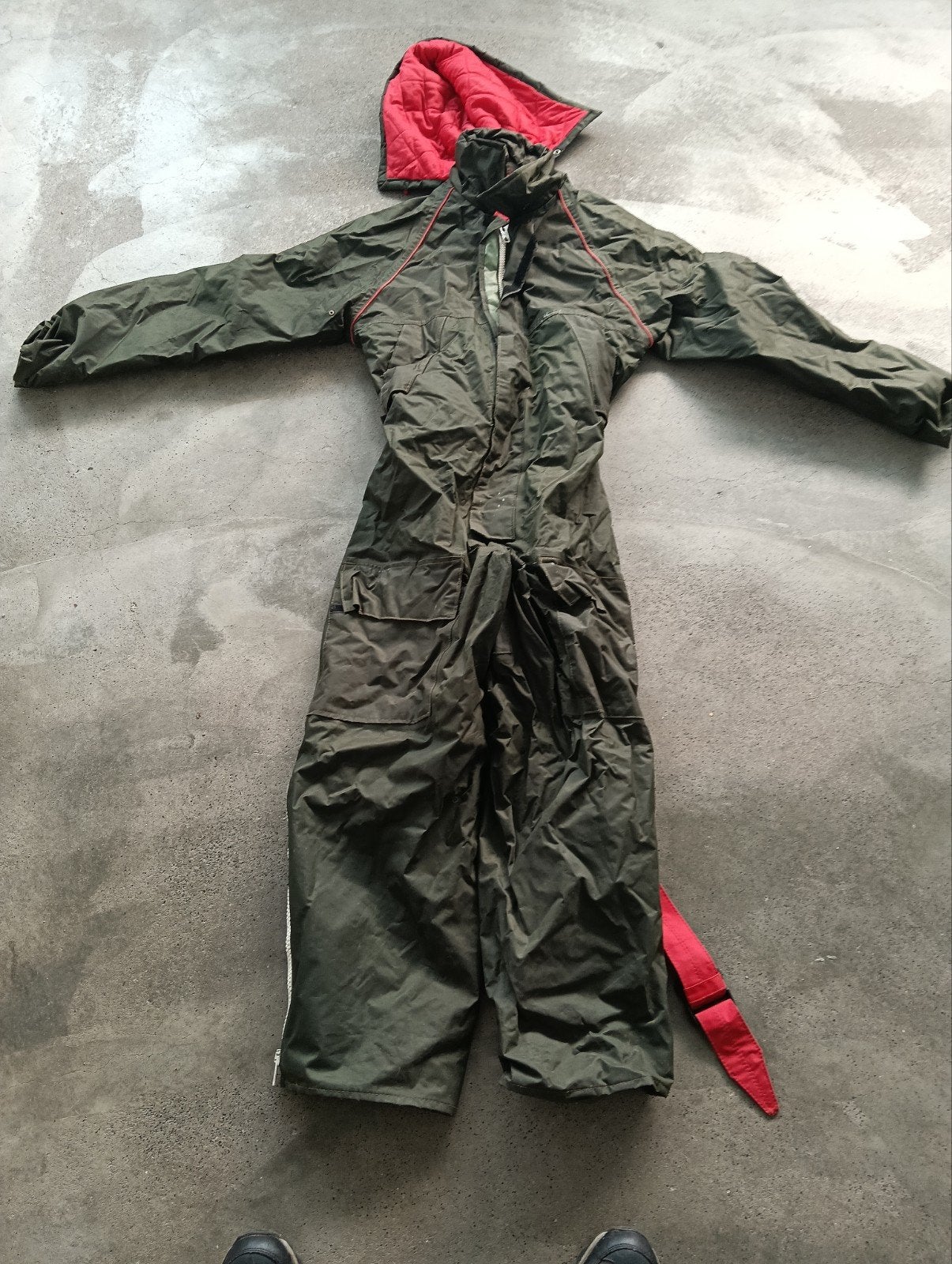 Vis overall met capuchon, Ophalen of Verzenden, Regenjas