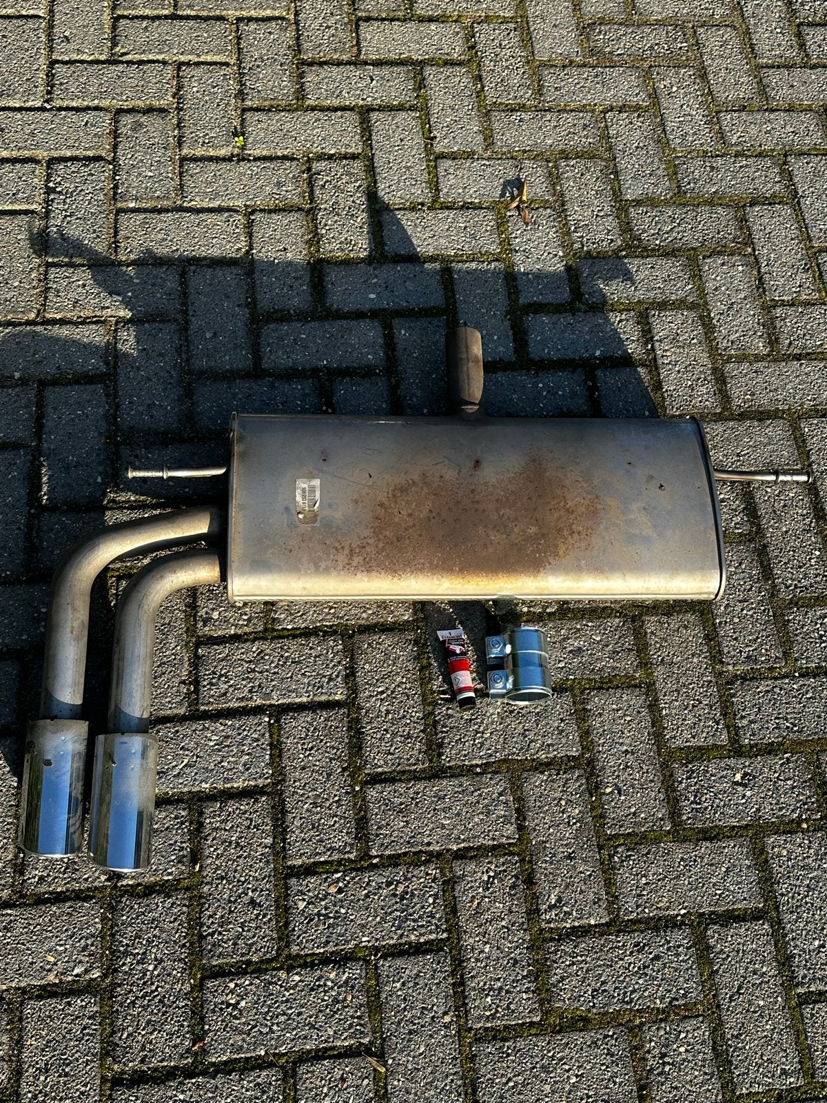 Audi A3 8V Uitlaatdemper met dubbele uitlaat, Ophalen, Gebruikt, Audi