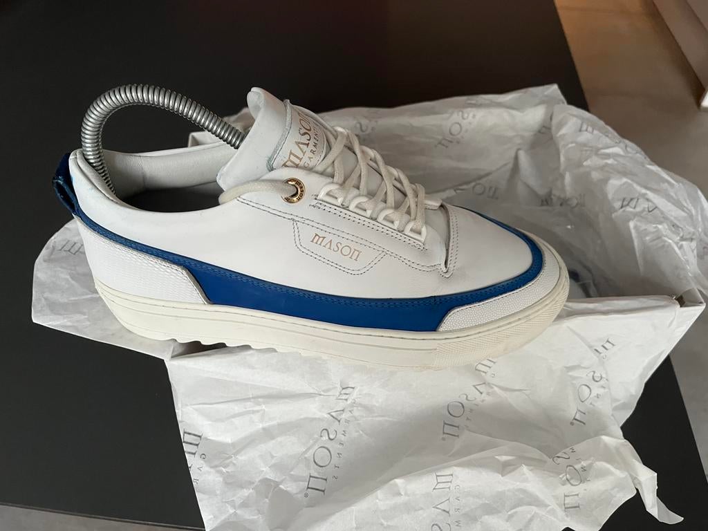 Mason Garments Firenze Reflect leer sneakers, Ophalen of Verzenden, Zo goed als nieuw, Wit