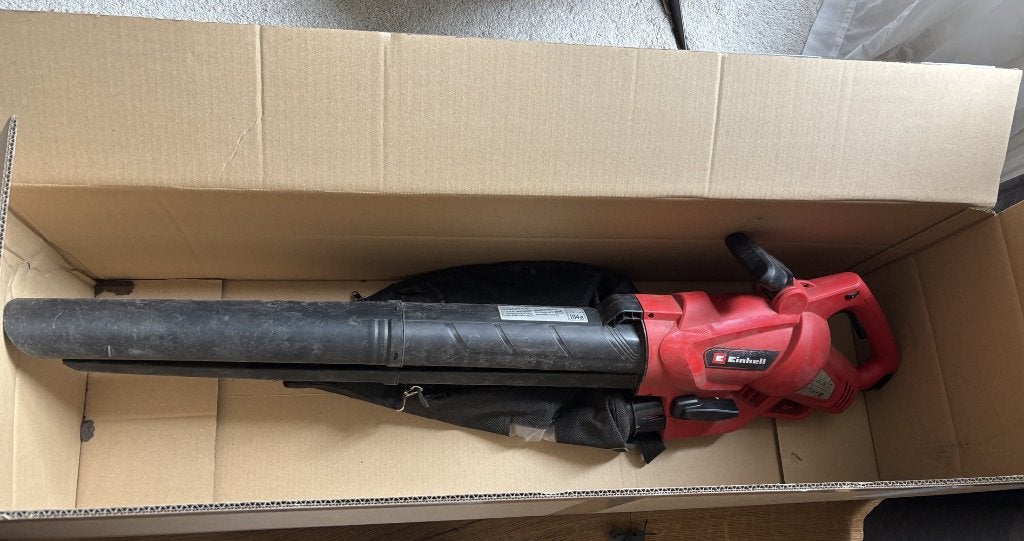 Einhell bladblazer/-zuiger GC-EL 3024 E 3000W 40L, Tuin en Terras, Bladblazers, Einhell, Ophalen of Verzenden, Zo goed als nieuw