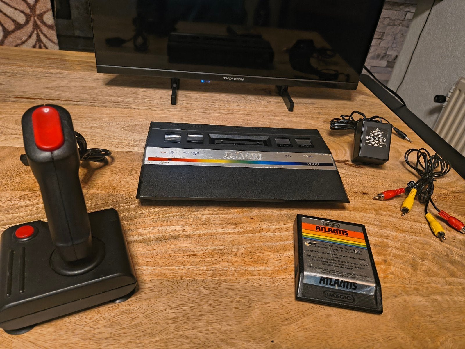 Atari 2600 met AVmod en Game, Met games, Refurbished, Ophalen of Verzenden, Met 1 controller