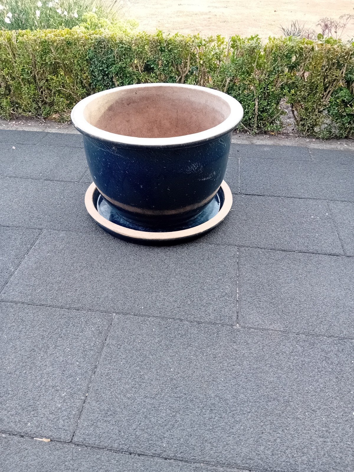 bloempot, Ophalen, Rond, Zo goed als nieuw, Aardewerk