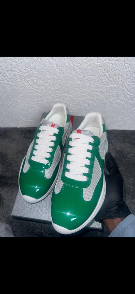 Prada American Cup groen, Kleding | Heren, Ophalen, Zo goed als nieuw, Overige maten, Blauw
