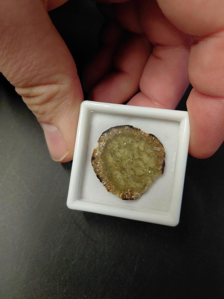 Grote toermalijn schijf 6, Ophalen of Verzenden