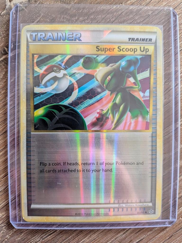 Super Scoop Up uit HGSS Unleashed 83/95 Reversed Foil, Ophalen of Verzenden, Zo goed als nieuw, Losse kaart, Foil