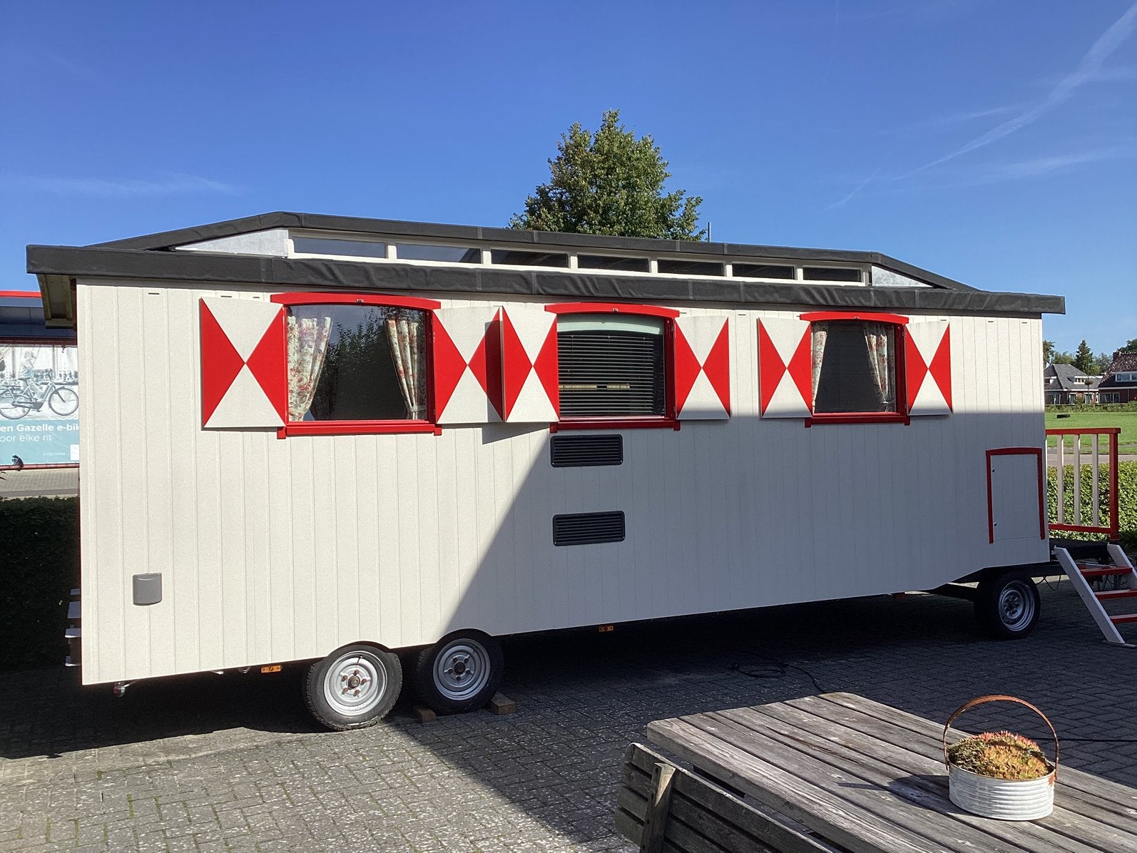 Pipowagen tiny house, Doe-het-zelf en Verbouw, Bouwketen en Schaftketen, Ophalen, Nieuw