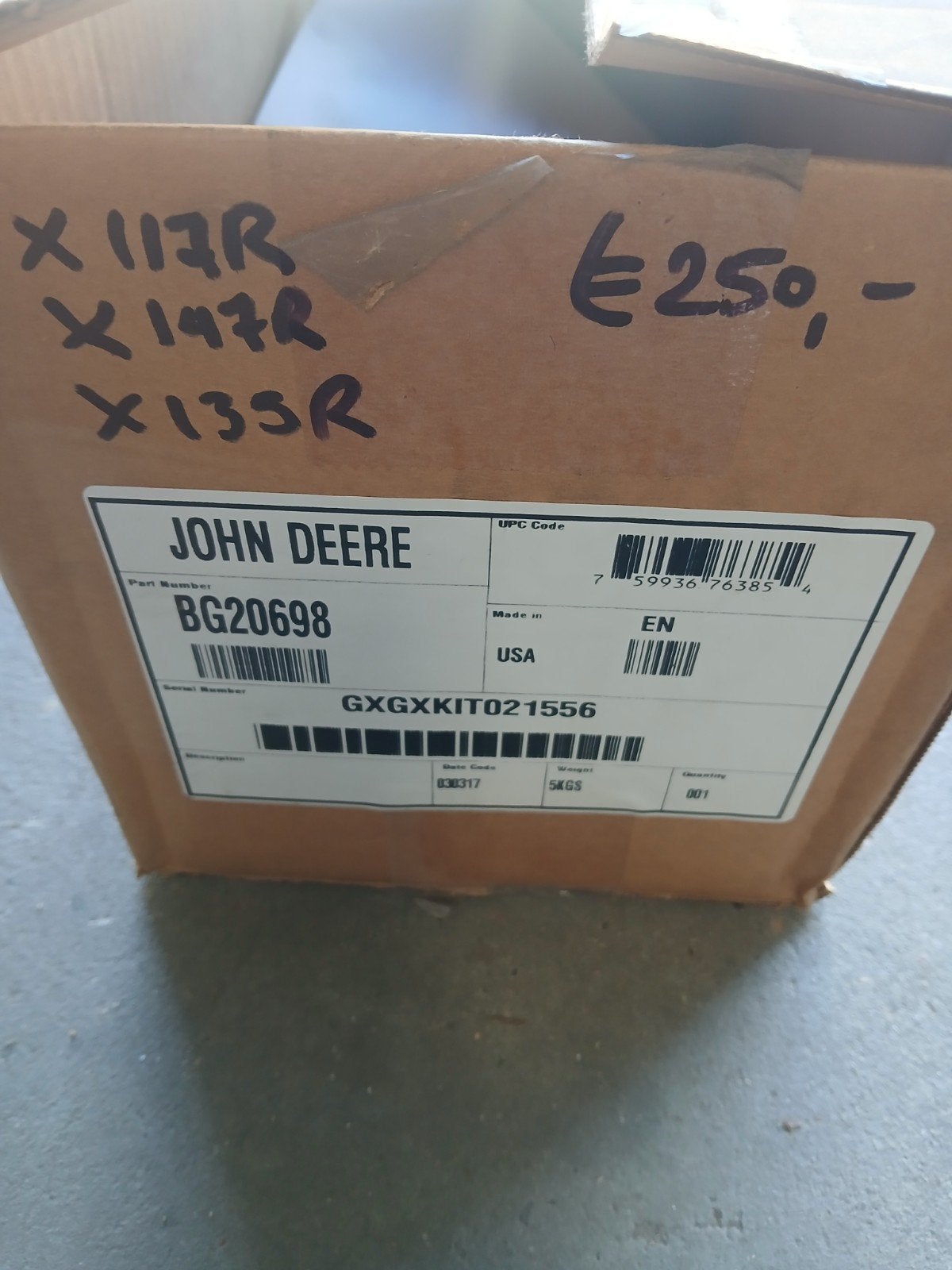 John Deere Mulch Plug Attachment Kit BG20698, Ophalen of Verzenden, Nieuw
