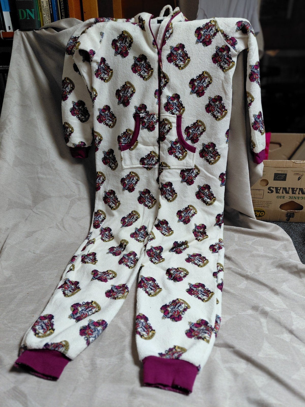 Harry Potter Gryffindor Onesie - Maat M, Harry Potter, Ophalen of Verzenden, Zo goed als nieuw, Maat 38/40 (M)