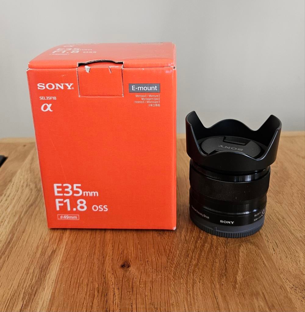 Sony SEL35 F1.8 OSS, Audio, Tv en Foto, Fotografie | Lenzen en Objectieven, Ophalen of Verzenden, Zo goed als nieuw, Standaardlens