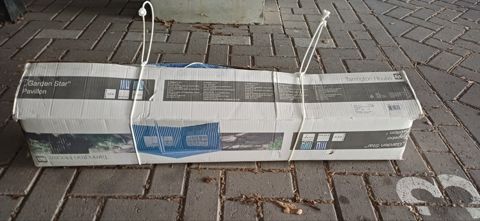 Party tent met zijvlakken, Ophalen