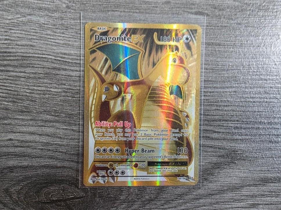 Dragonite Ex Pokémon kaart - Mint Conditie, Ophalen of Verzenden, Nieuw, Losse kaart, Foil