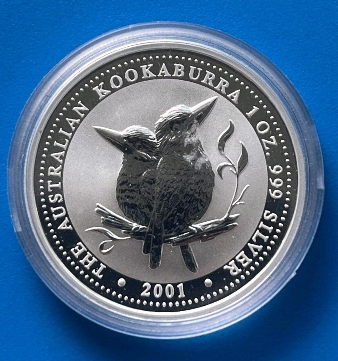 1 oz zilveren Kookaburra - 2001, Postzegels en Munten, Ophalen of Verzenden, Zilver