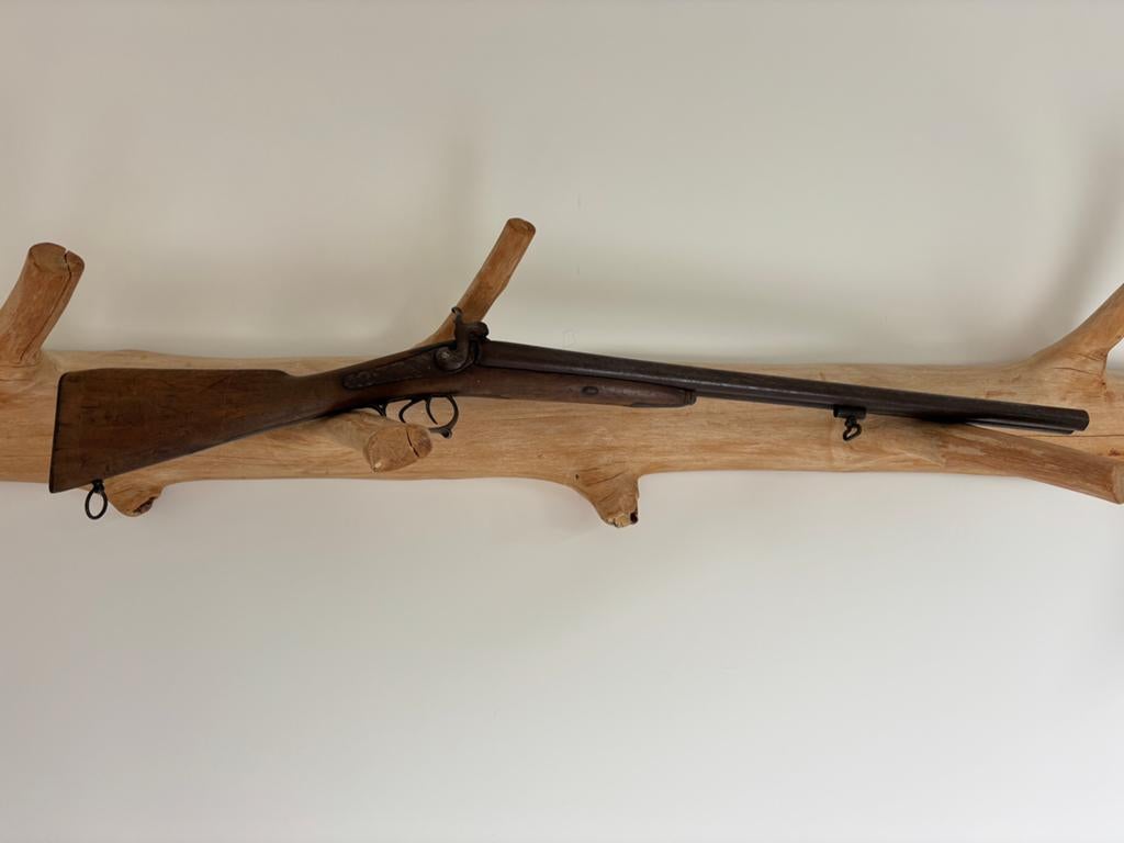 Antiek Frans dubbelloops jachtgeweer, voor 1870, Antiek en Kunst, Verzenden