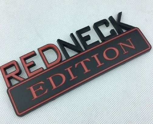 Redneck en Shitbox logo auto motor emblemen, Americansaleshop@gmail.com, Eu, Ue, Nieuw