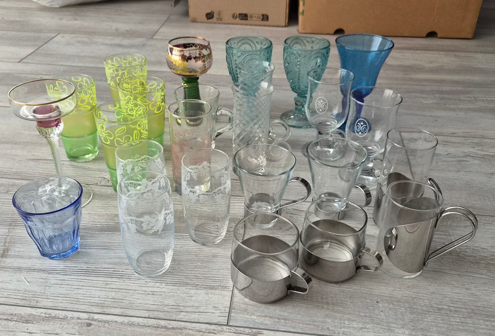 Drinkglazen, theeglazen, Ophalen, Glas of Glazen, Overige stijlen, Glas
