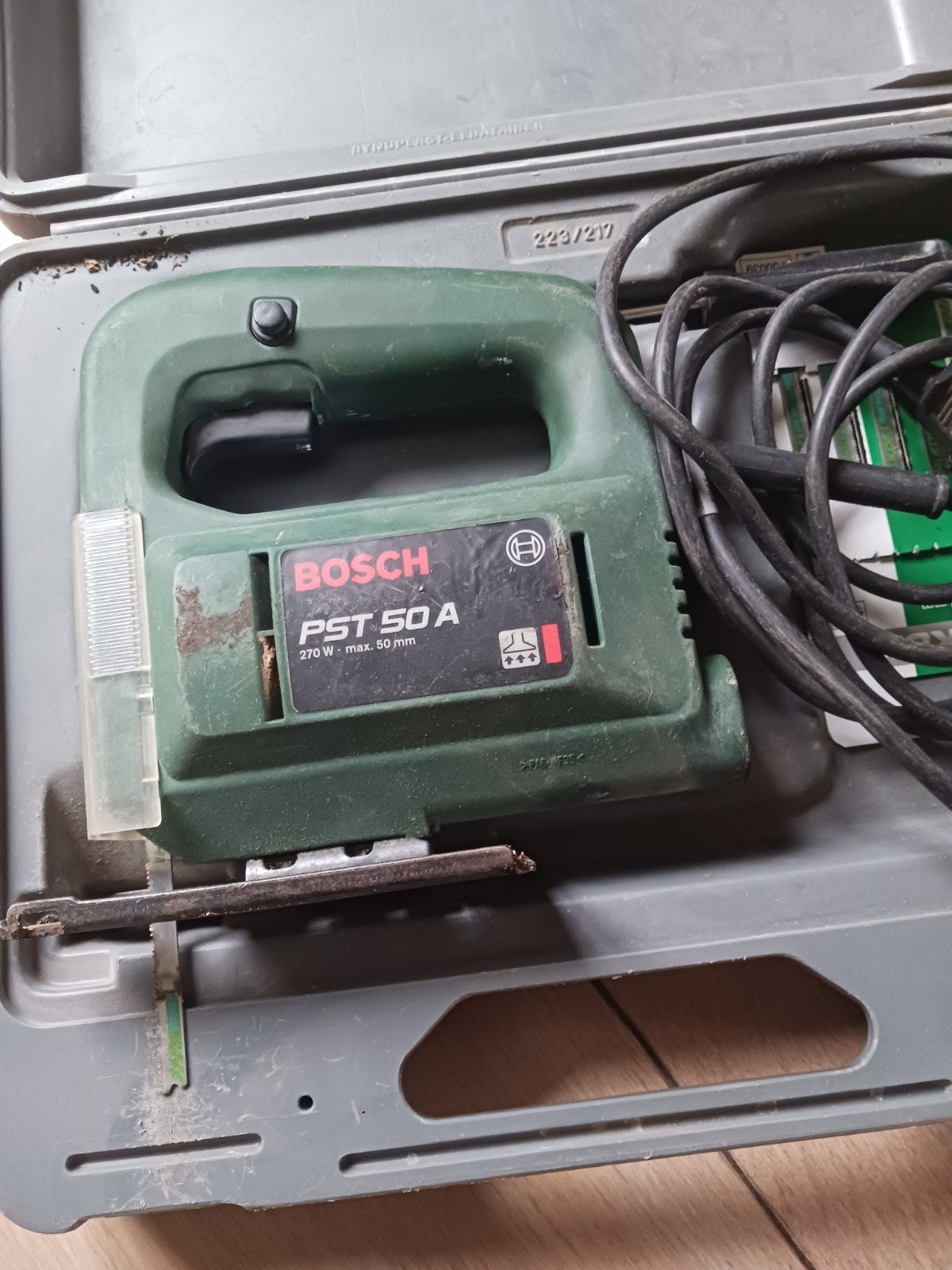 Bosch PST 50 A Decoupeerzaag - 270W, max. 50mm zaagdiepte, Gebruikt, Decoupeerzaag, Ophalen of Verzenden, 30 tot 70 mm