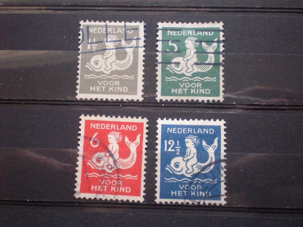 nederland NVPH 225-228 Gebruikt ( T 164)....€ 1,10, Postzegels en Munten, Postzegels | Nederland, Verzenden