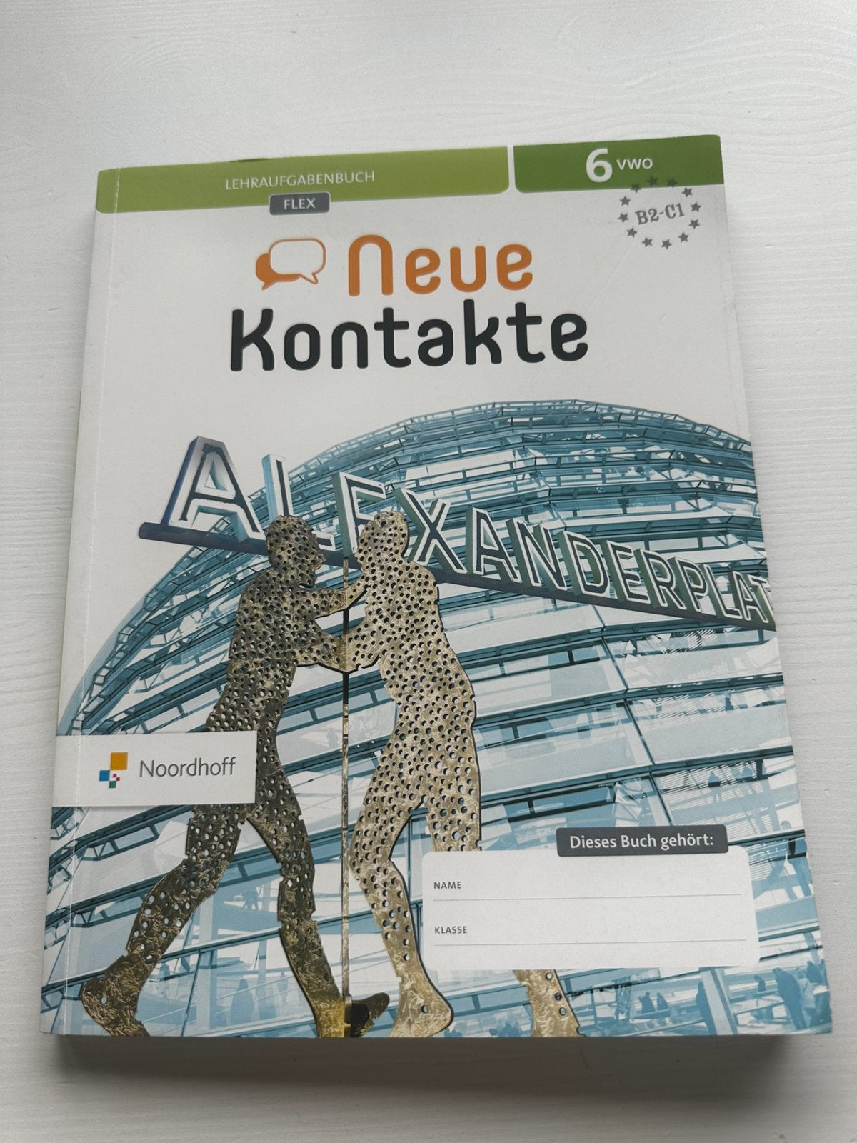 Neue Kontakte Lehraufgabenbuch flex VWO 6 Duits, VWO, Zo goed als nieuw, Charlotte Custers, Verzenden