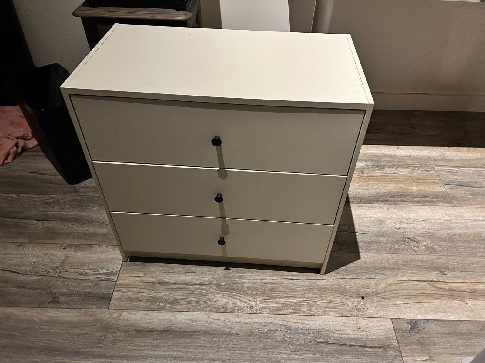 Ladekast met 3 lades - Crème/Wit, Huis en Inrichting, 3 of 4 laden, Ophalen, Zo goed als nieuw