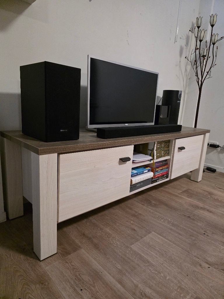 Leen Bakker Lynn TV-Meubel | 170 cm | Topstaat | €80, Ophalen, 150 tot 200 cm, Grenenhout, Zo goed als nieuw