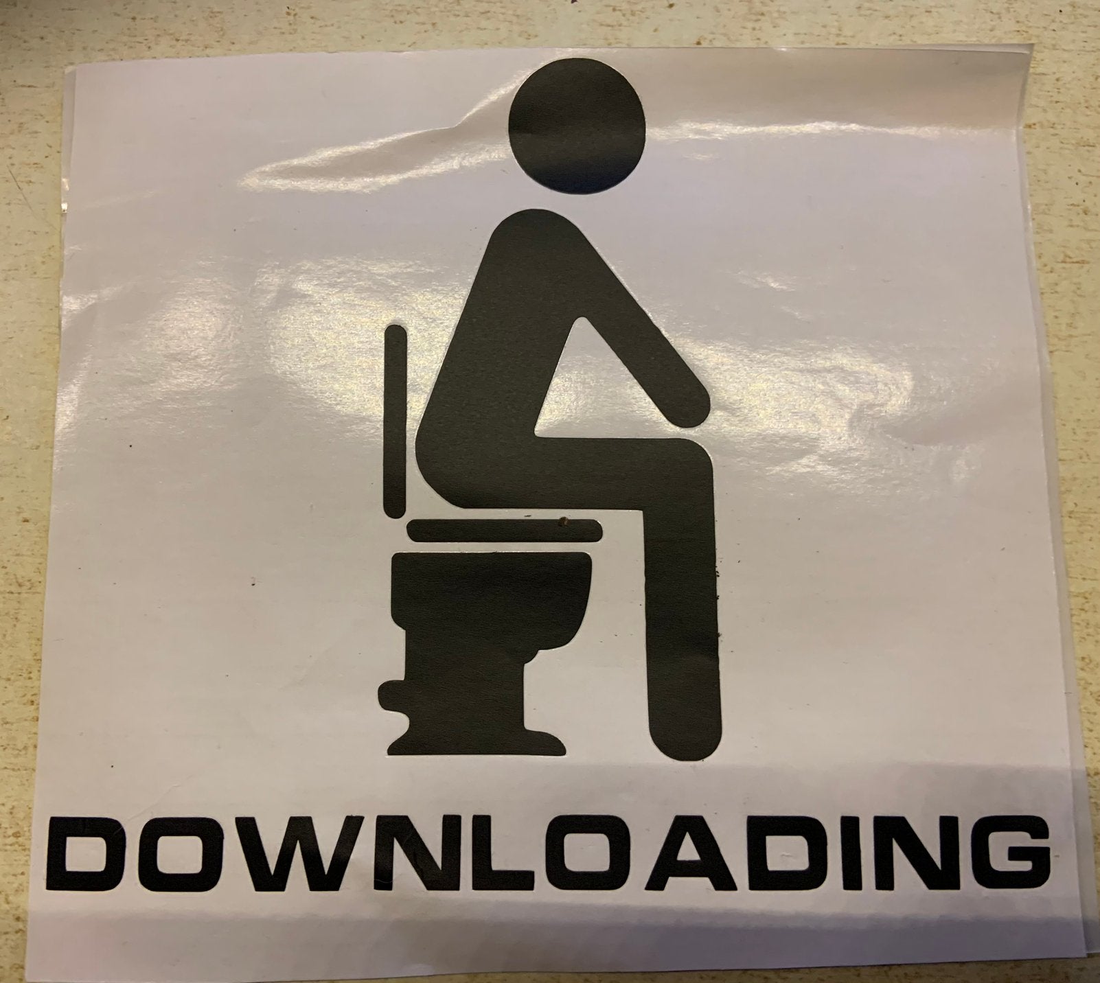 Downloading sticker, Ophalen of Verzenden