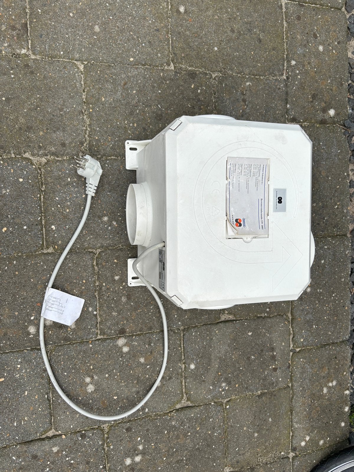 Mechanische  ventilatiebox afzuiger kunststof behuizing, Doe-het-zelf en Verbouw, Ophalen of Verzenden, Gebruikt, Ventilator en Afzuiger