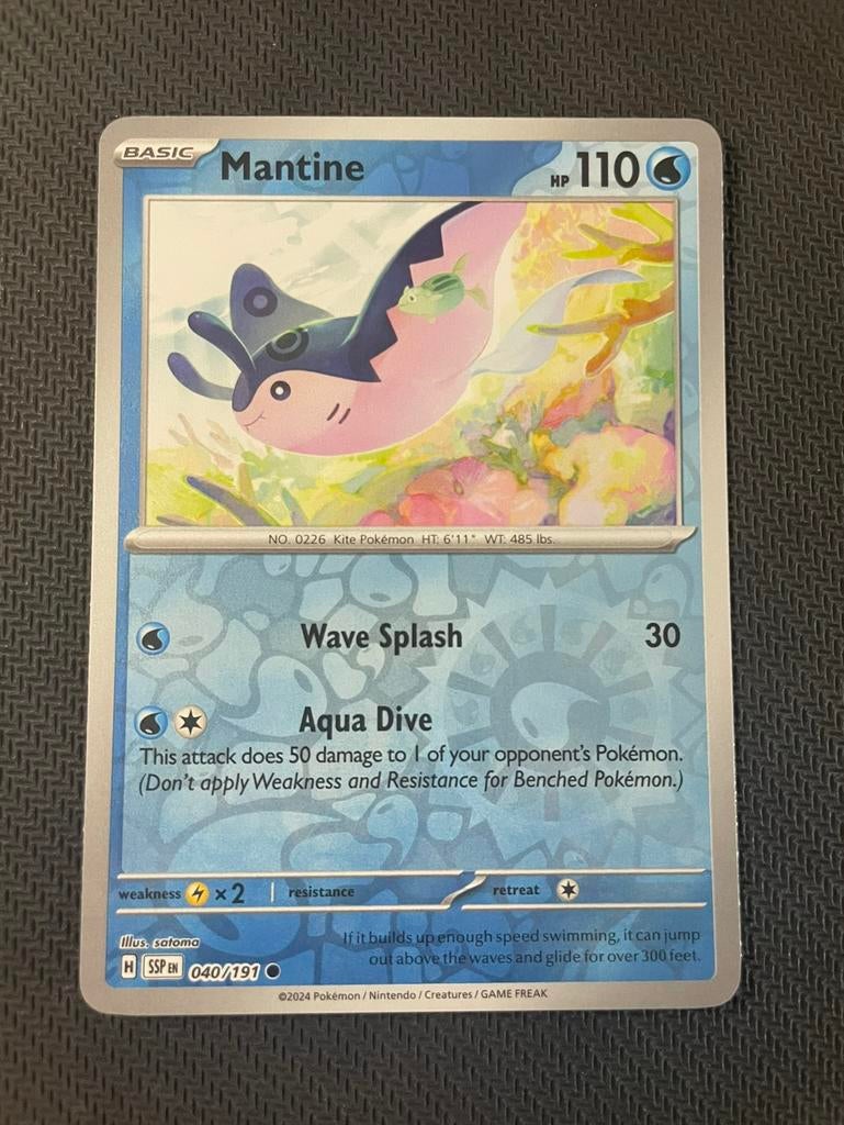Mantine 040/191 Reverse Holo Surging Sparks Packfresh, Verzenden, Zo goed als nieuw