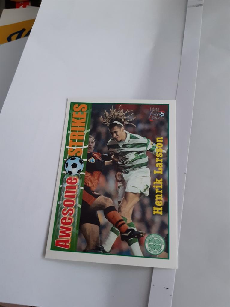 Awesome Strikes kaartje Henrik Larsson, Ophalen of Verzenden, Nieuw, Feyenoord, Poster, Plaatje of Sticker